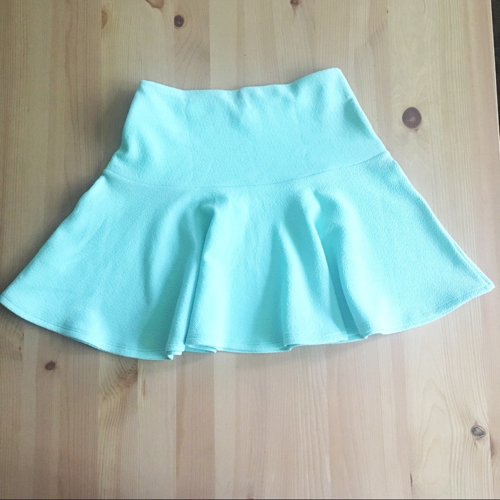 NWOT “Cape Cod” mint textured knit circle skirt - Picture 2 of 4